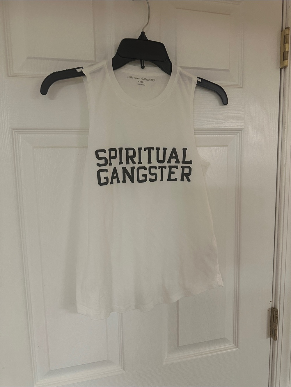 Spiritual Gangster White Logo Muscle Tank